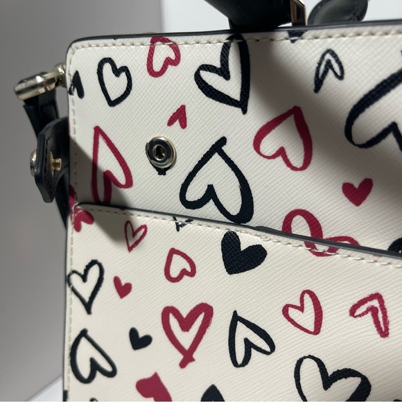 SOLDDD
Kate Spade Scribble Hearts Purse medium satchel - Picture 8 of 13